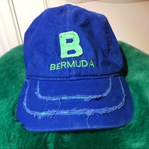 Surfer vibes authentic Bermuda blue and green cap
